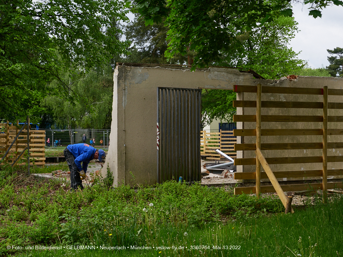 13.05.2022 - Baustelle am Haus für Kinder in Neuperlach